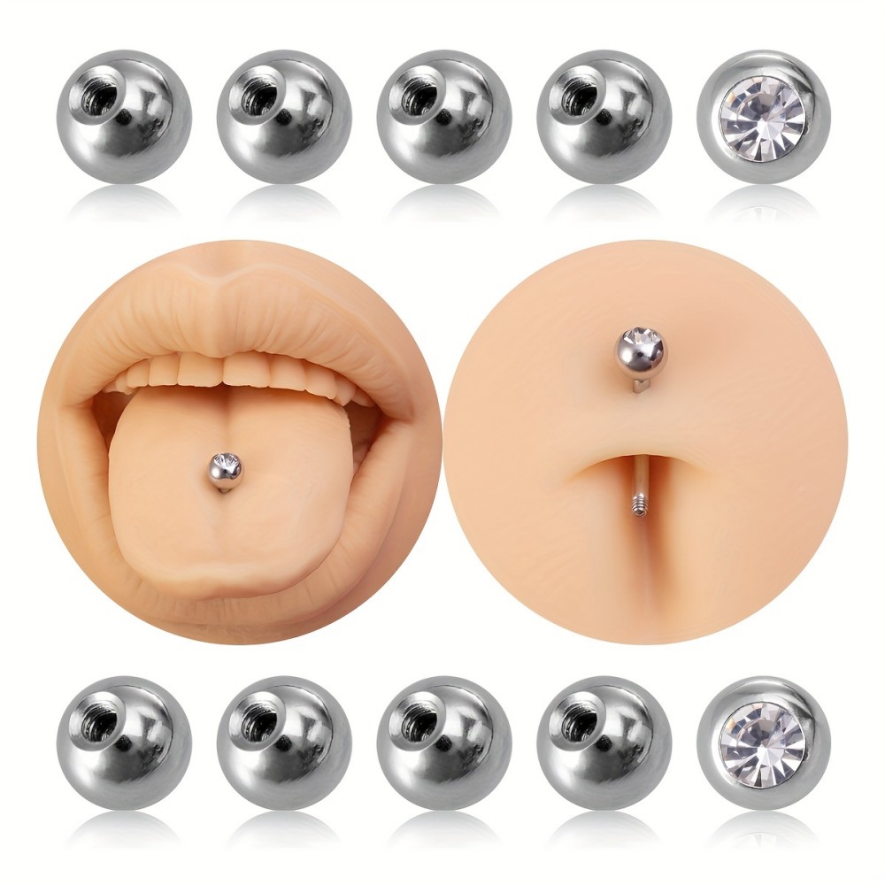 Body Jewelry In Store - 10pcs Piercing Balls 3mm 5mm Stainless
