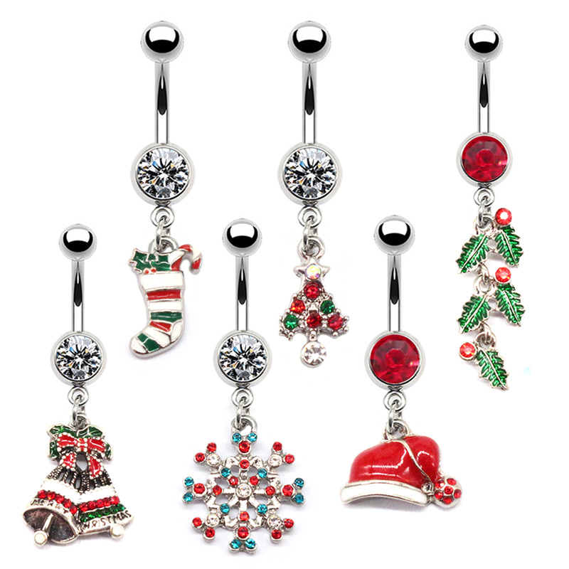 Body Jewelry Factory - Christmas Series Navel Ring For Women