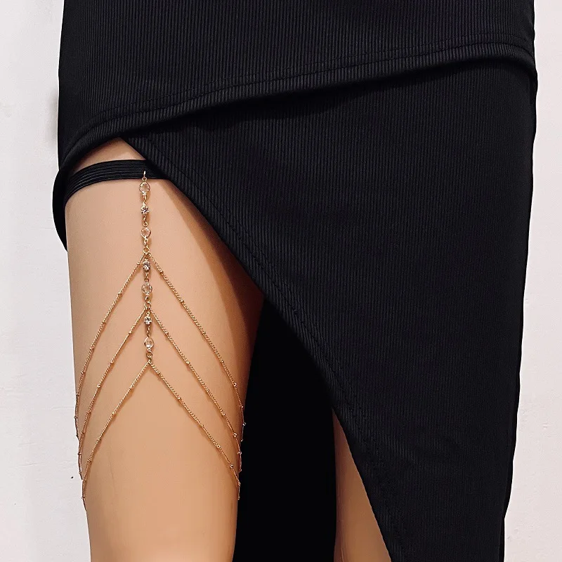 Body Jewelry By The Chain Gang - Fashion Summer Bohemian Thigh Chain Simple
