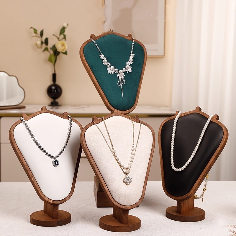 Body Jewelry In Store - Body Wood Necklace Display Stand with