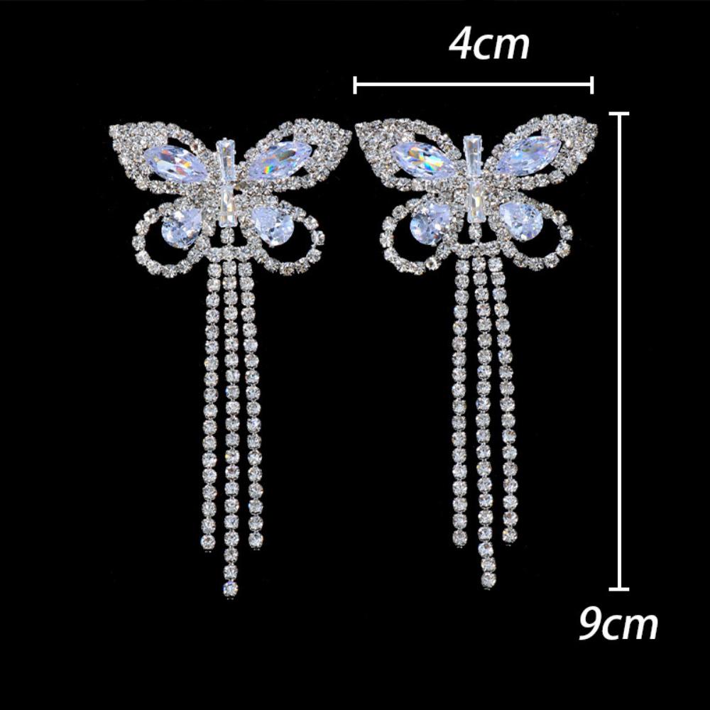 Sexy Rhinestone Butterfly Tass - đánh giá và giá Body Jewelry Nipple Chain