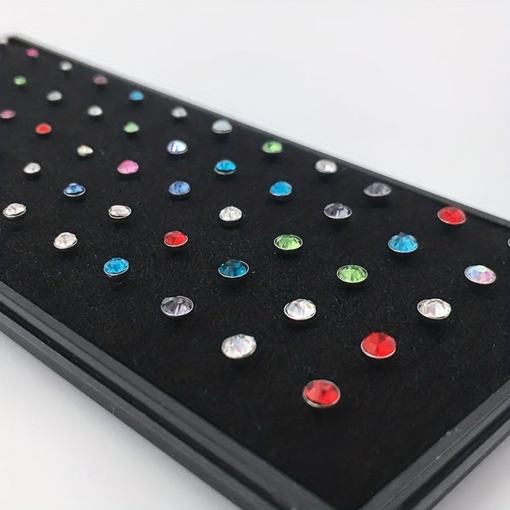 60pcs Nose Ring Set Stud Earri - đánh giá và giá Body Jewelry In Store