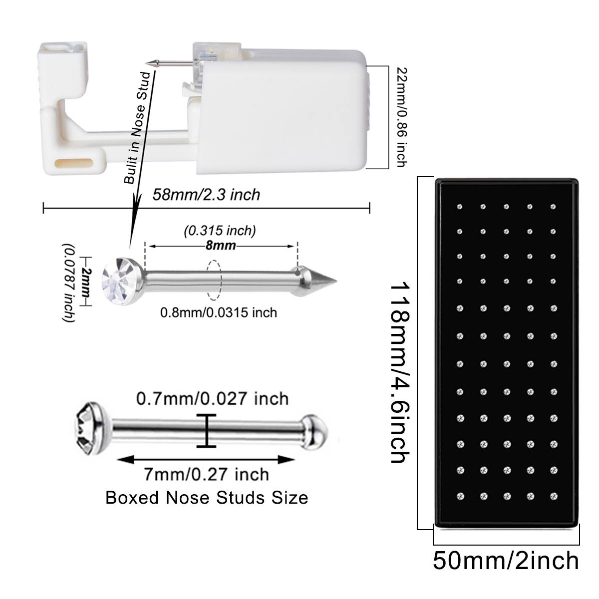 61pcs Nose Piercing Kit Includ - đánh giá và giá Body Jewelry Factory