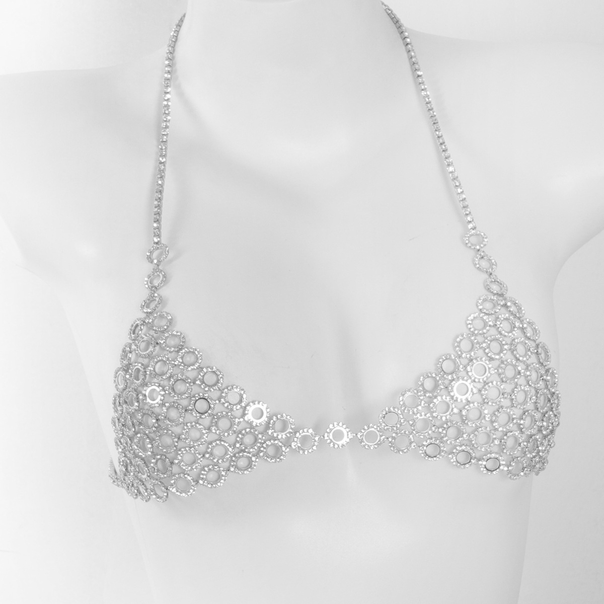 Fashionable Circular Splicing  - đánh giá và giá Body Jewelry Bra