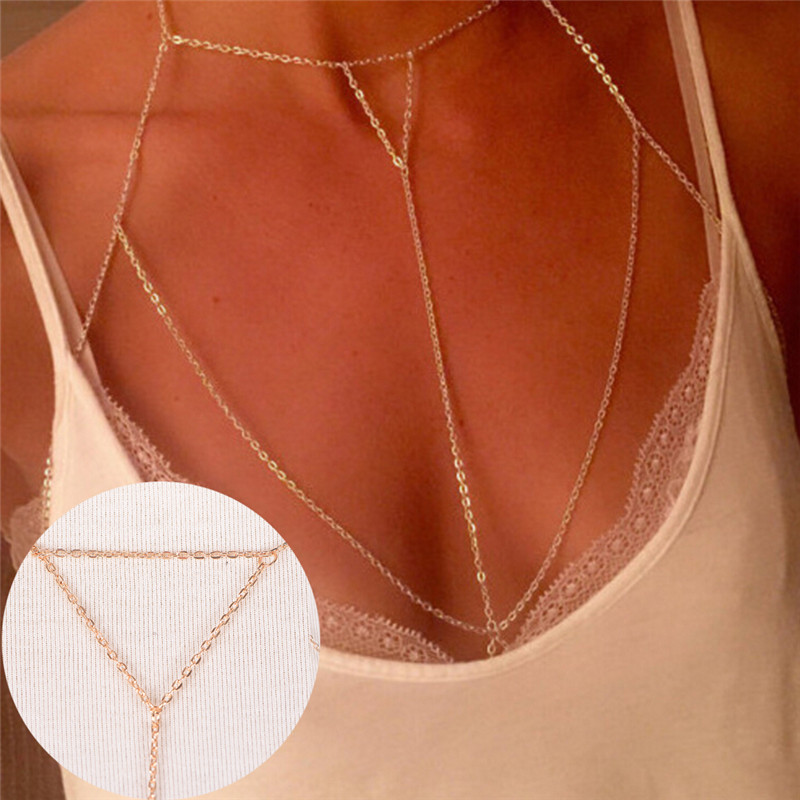 Thời Trang Vàng Bạc Chuỗi Nối  - đánh giá và giá Body Jewelry Bra
