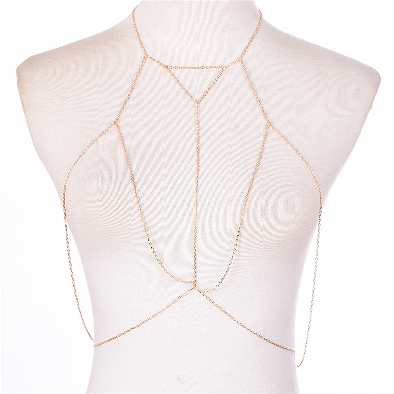 Thời Trang Vàng Bạc Chuỗi Nối  - đánh giá và giá Body Jewelry Bra