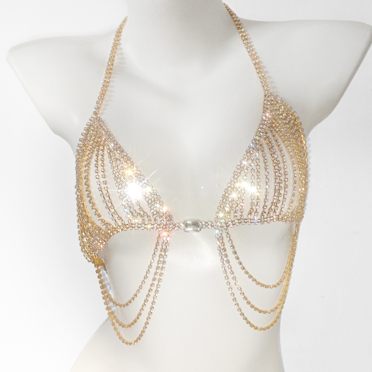 Fashionable Tassels Sexy Rhine - đánh giá và giá Body Jewelry Bra