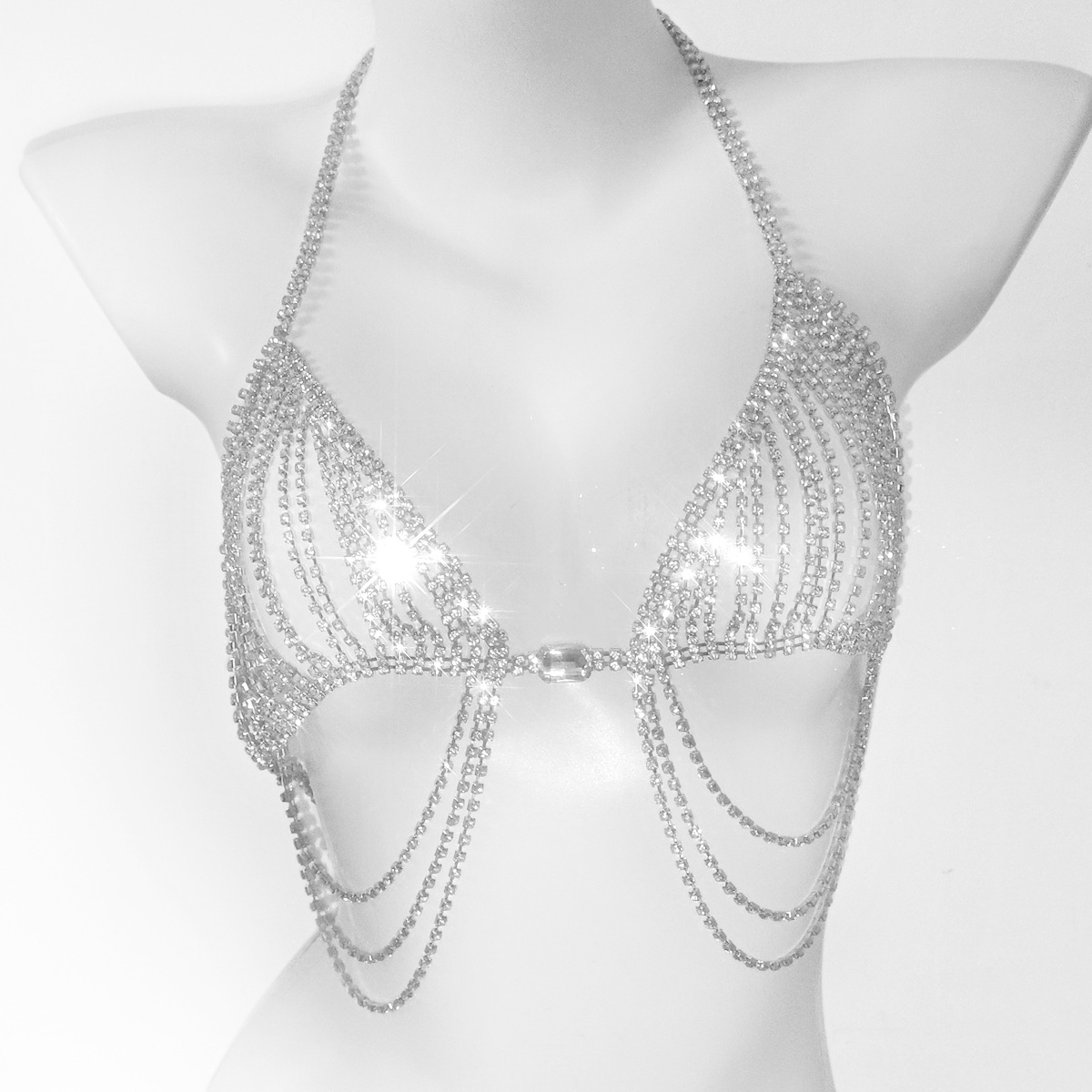 Fashionable Tassels Sexy Rhine - đánh giá và giá Body Jewelry Bra