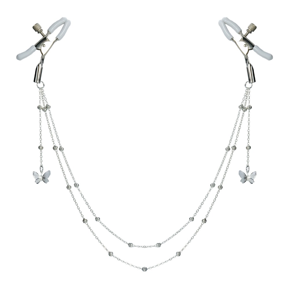 Sexy Butterfly Nipple Clamps C - đánh giá và giá Body Jewelry Nipple Chain