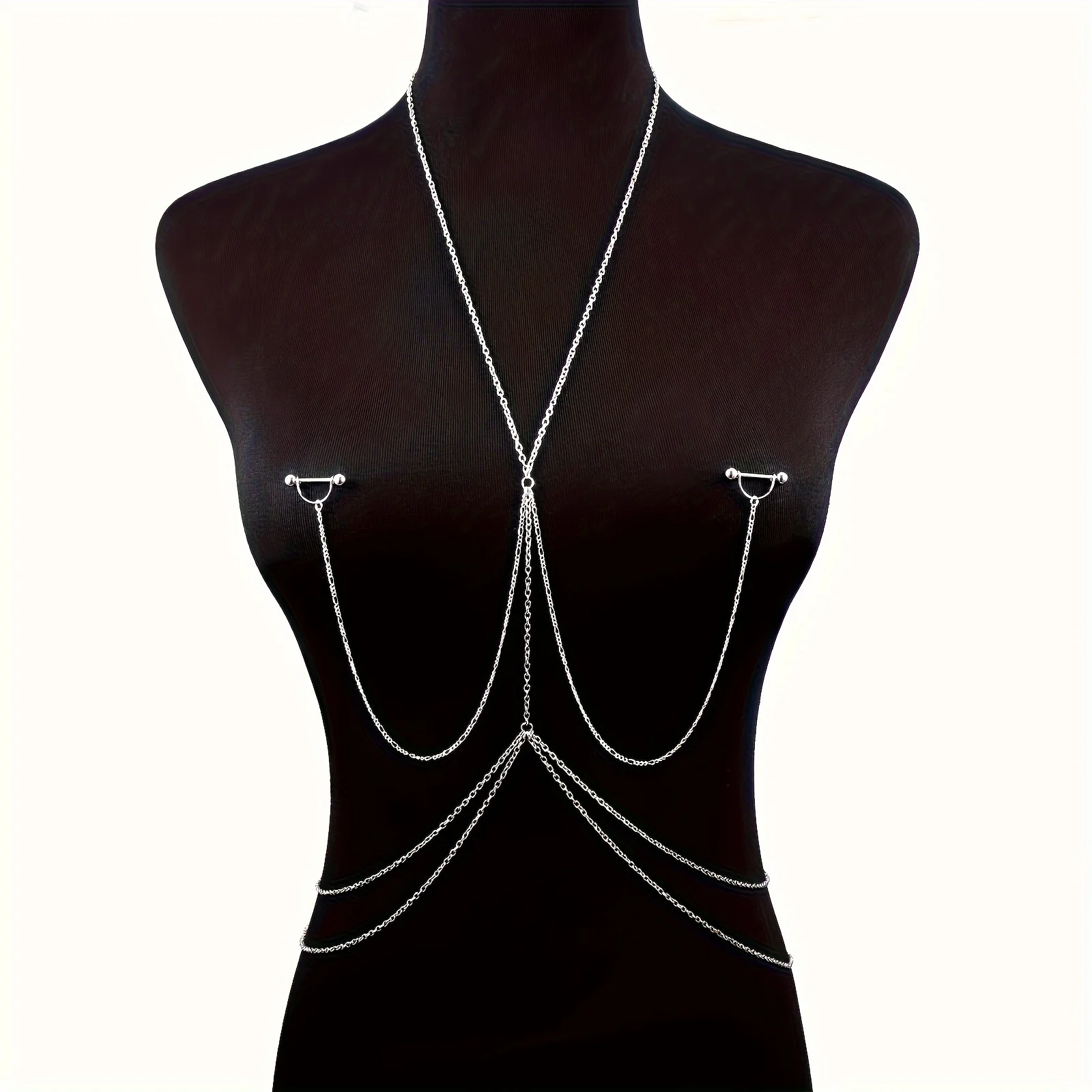 1pc  Elegant & Sexy Body Chain - đánh giá và giá Body Jewelry Nipple Chain