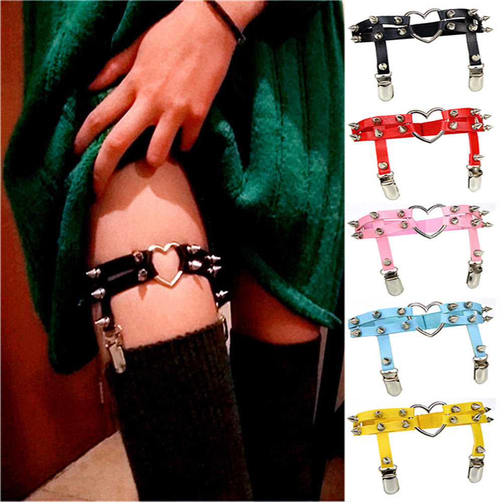 1Pcs Women Punk Goth Heart PU  - đánh giá và giá Body Jewelry By The Chain Gang