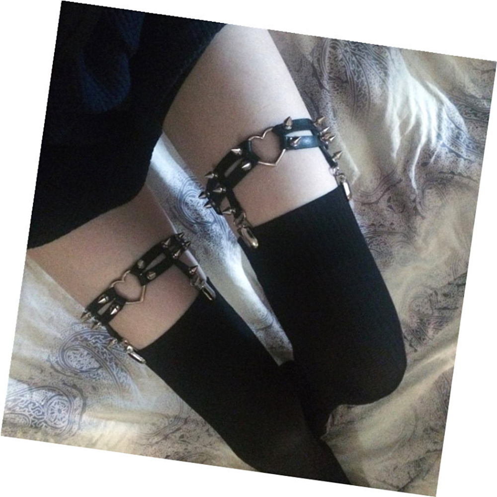 1Pcs Women Punk Goth Heart PU  - đánh giá và giá Body Jewelry By The Chain Gang