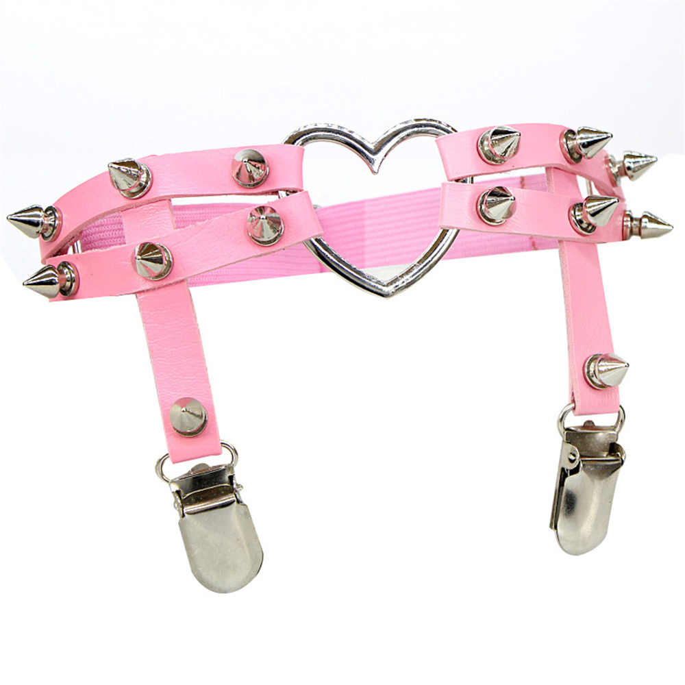 1Pcs Women Punk Goth Heart PU  - đánh giá và giá Body Jewelry By The Chain Gang