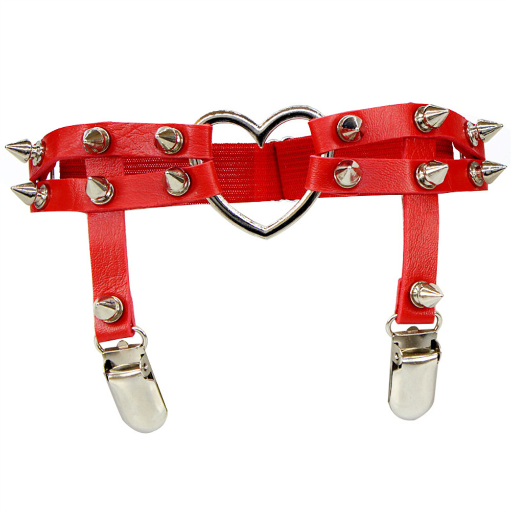 1Pcs Women Punk Goth Heart PU  - đánh giá và giá Body Jewelry By The Chain Gang