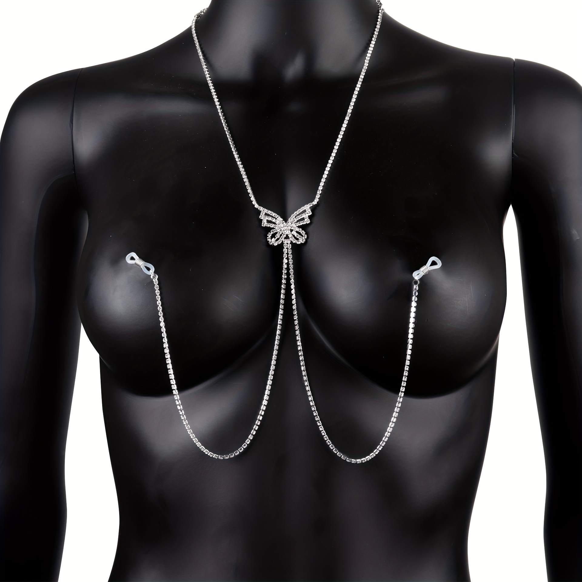 1 pc Tassel Butterfly Nipple C - đánh giá và giá Body Jewelry Nipple Chain