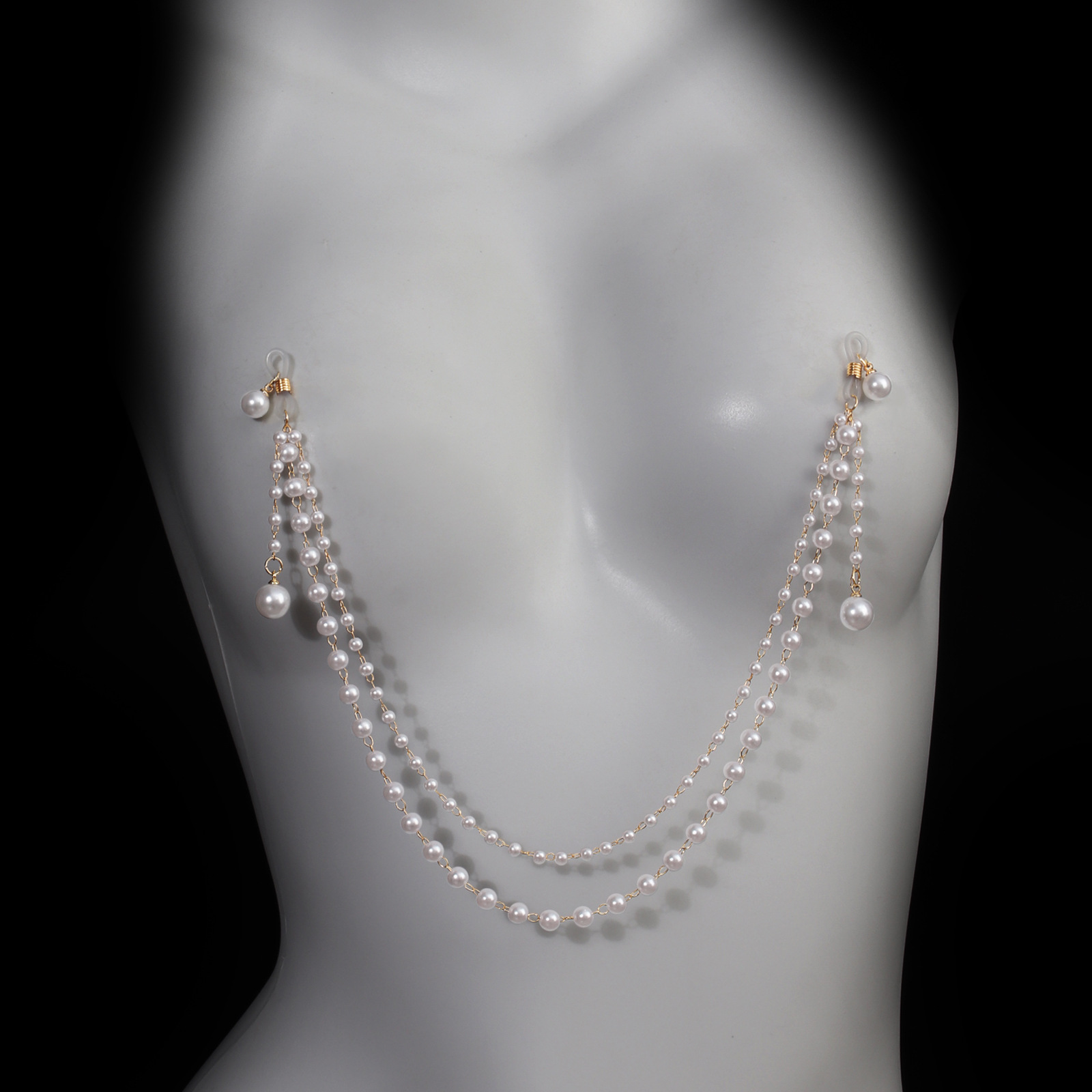Sexy Non Piercing Pearl Nipple - đánh giá và giá Body Jewelry Nipple Chain