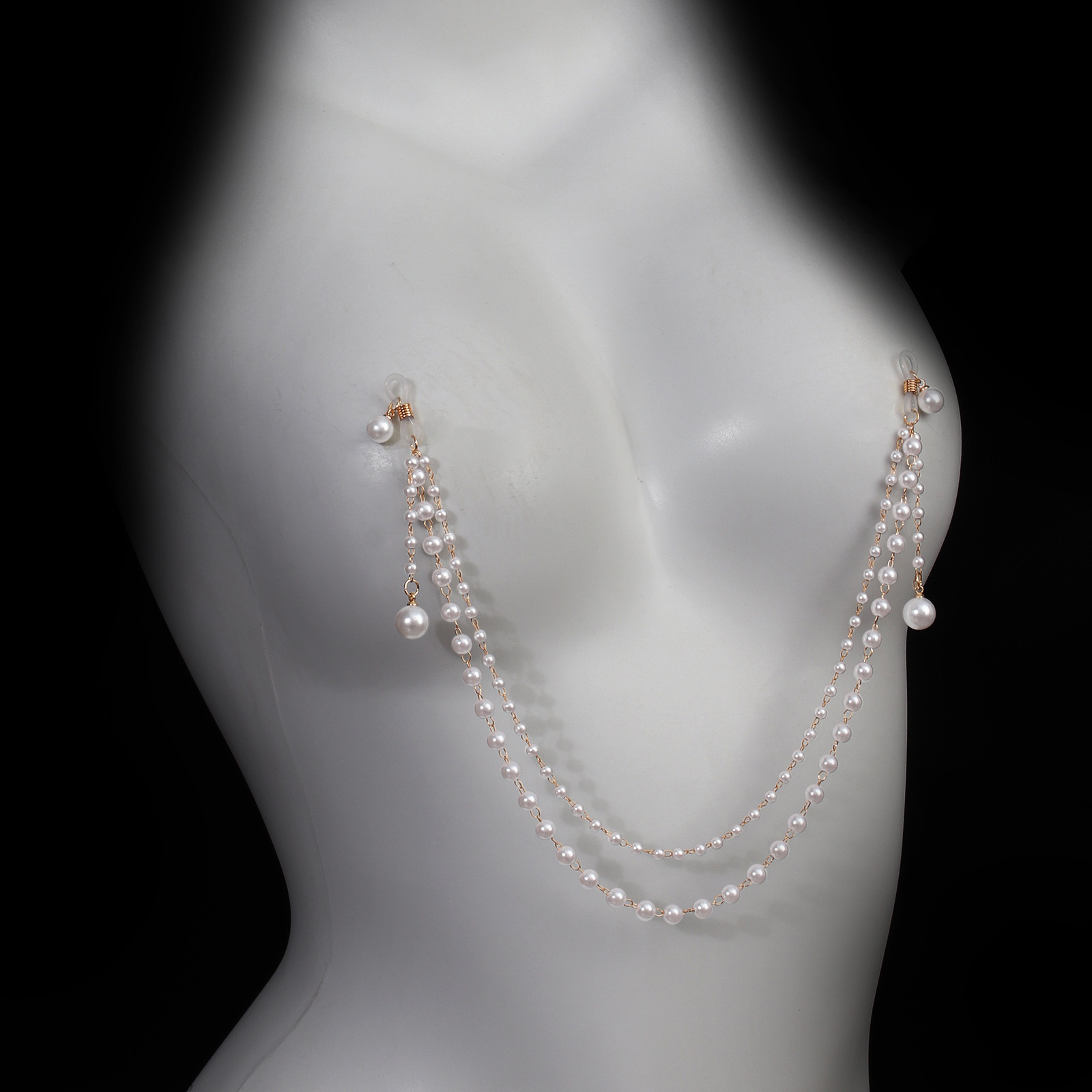 Sexy Non Piercing Pearl Nipple - đánh giá và giá Body Jewelry Nipple Chain