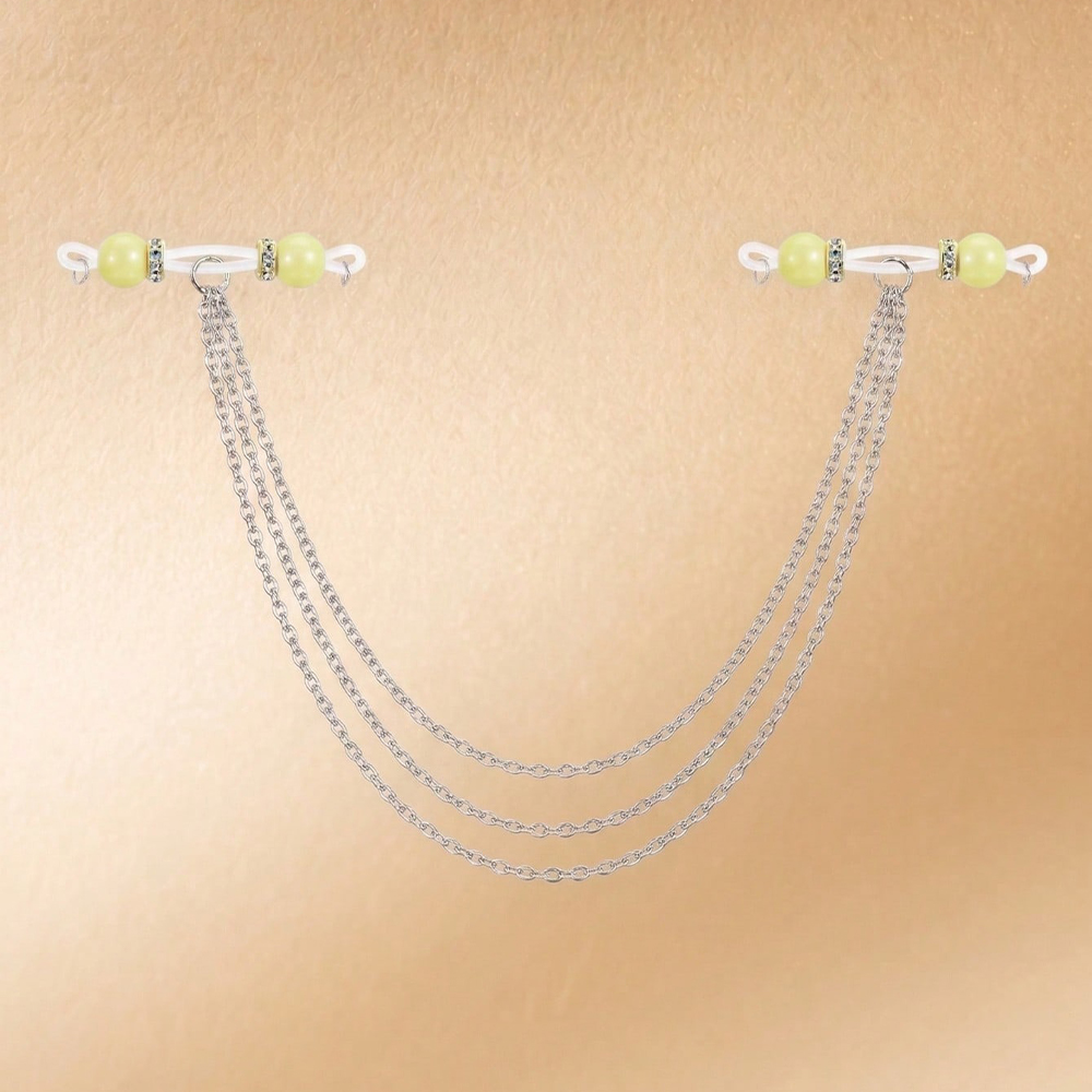 Women's Non-Piercing Nipple Ri - đánh giá và giá Body Jewelry Nipple Chain