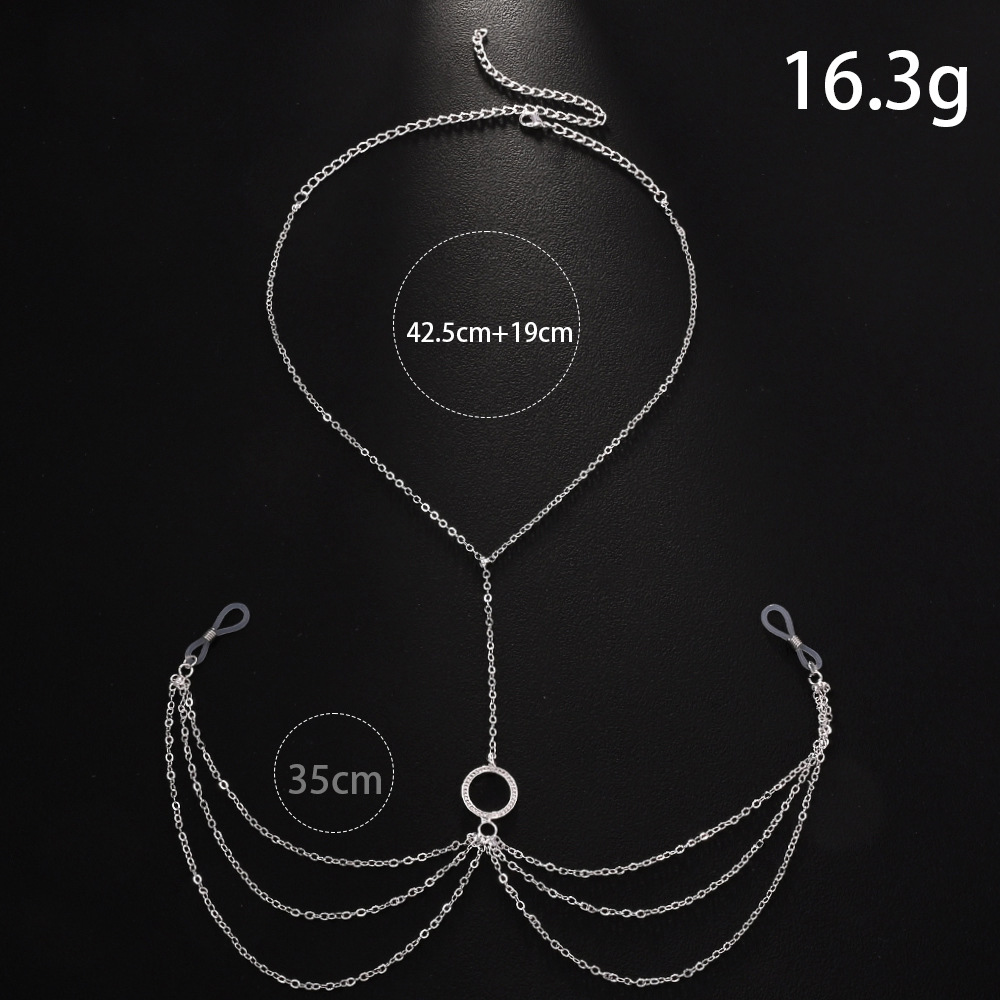 Hollow Round Nipple Chains Non - đánh giá và giá Body Jewelry Nipple Chain