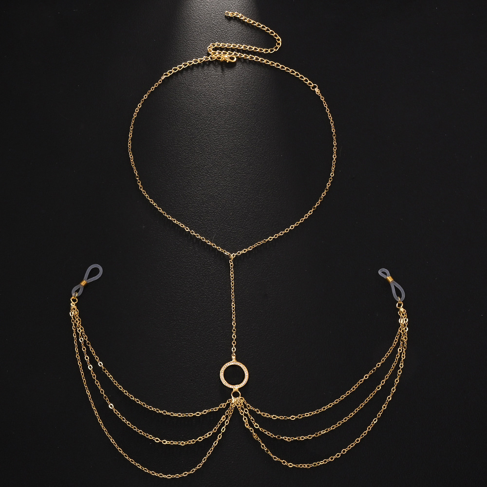 Hollow Round Nipple Chains Non - đánh giá và giá Body Jewelry Nipple Chain