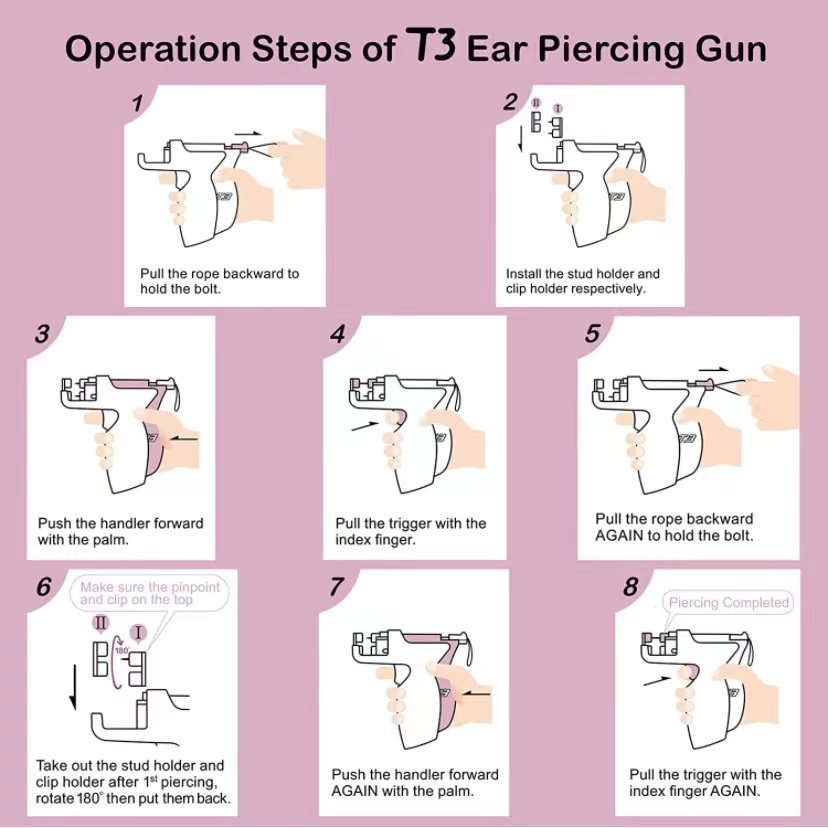 T3 Ear Piercing Gun Kit Asepti - đánh giá và giá Body Jewelry In Store