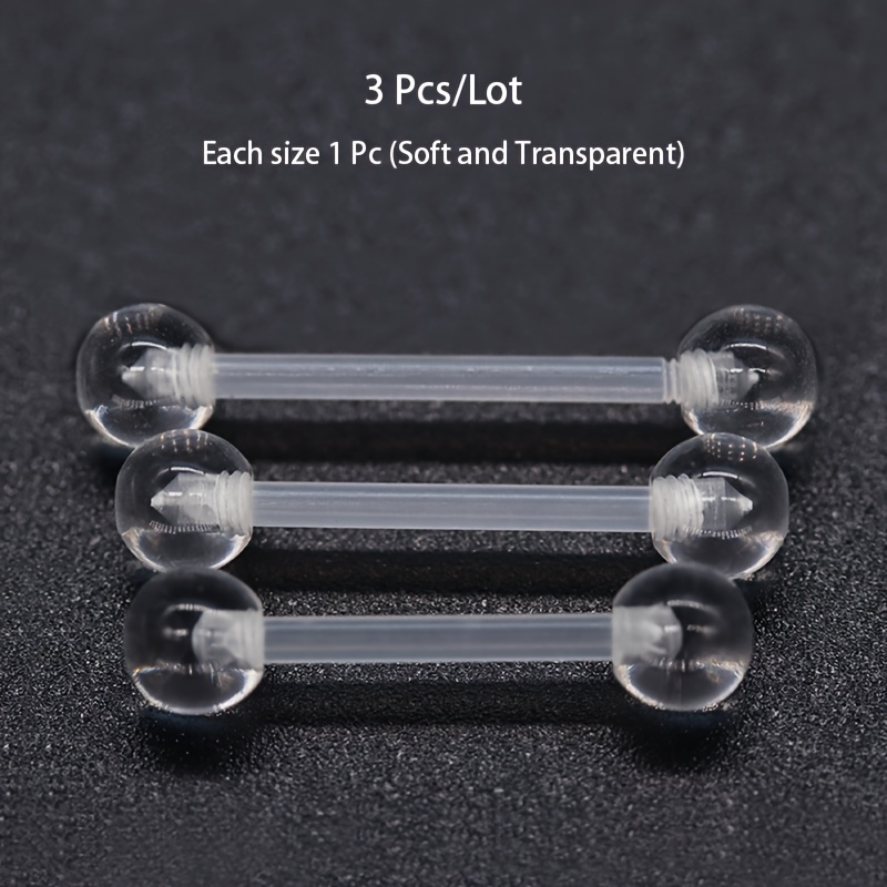 3pcs/Set (Each Size 1pc) Soft  - đánh giá và giá Body Jewelry In Store