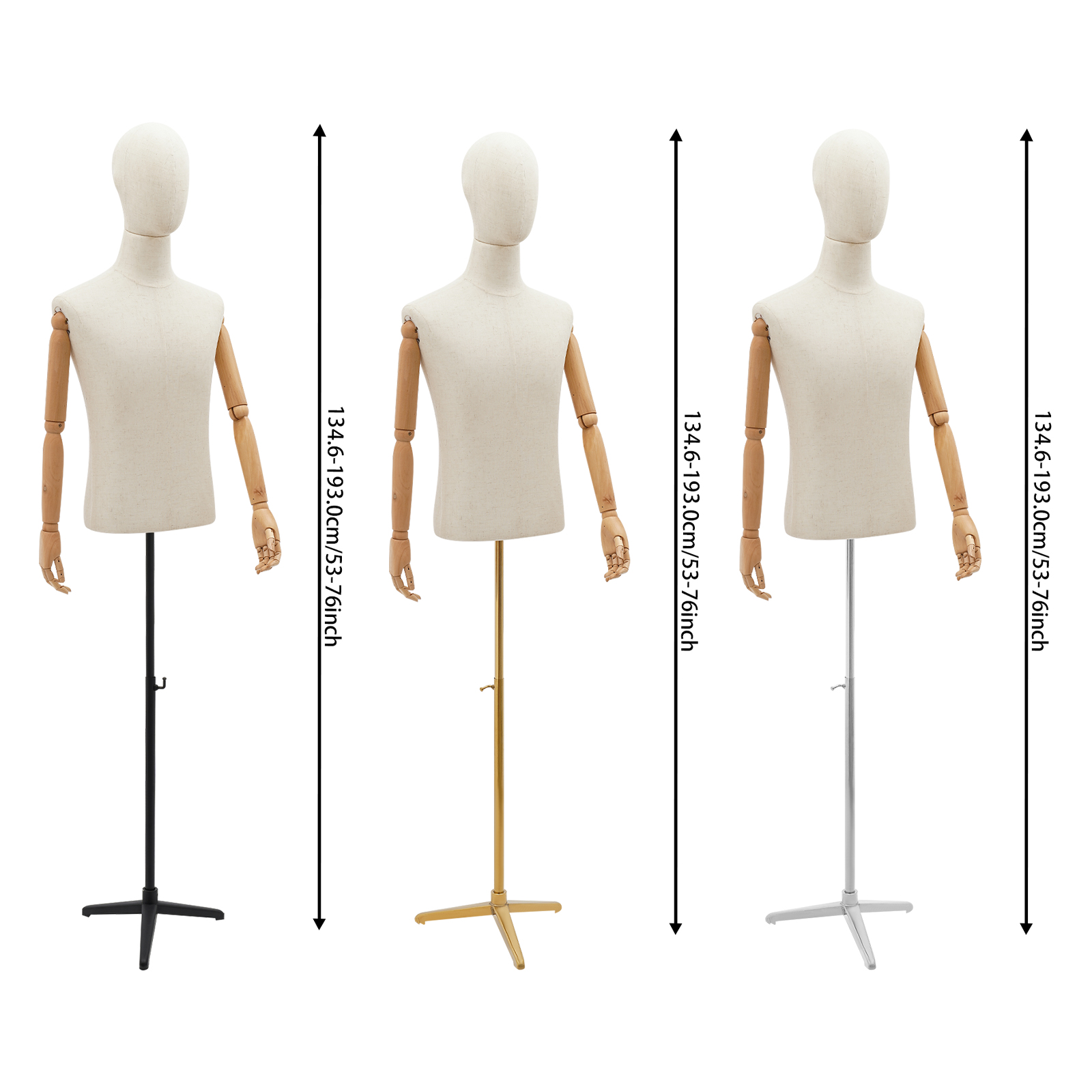 53-76in Adjustable Male Torso  - đánh giá và giá Body Jewelry In Store