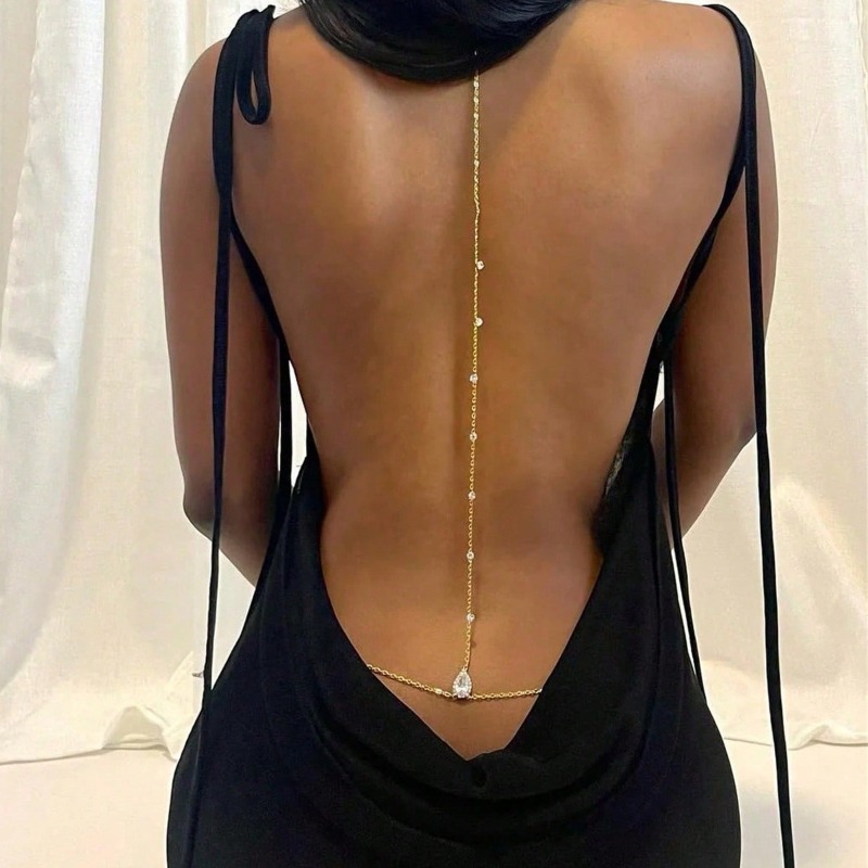 Bride Backless Rhinestone Wate - đánh giá và giá Body Jewelry Bra