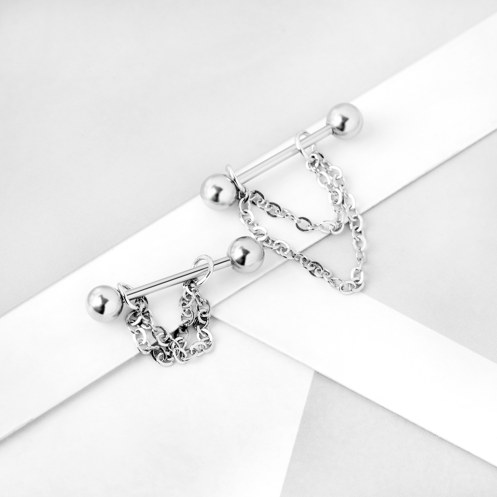 1 Pair Stainless Steel Nipple  - đánh giá và giá Body Jewelry Nipple Chain