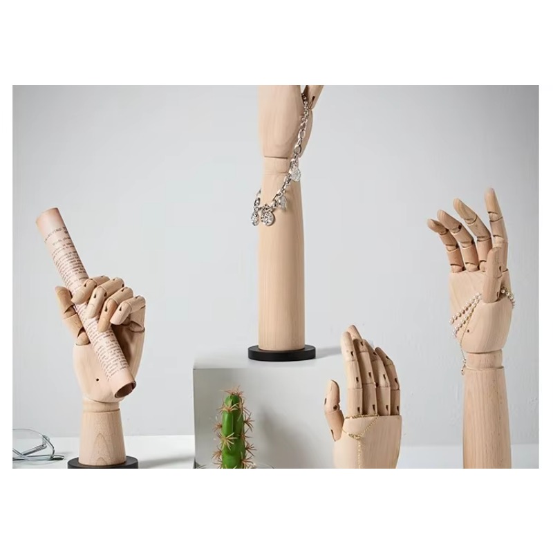 Solid Wood Hand Mannequin Rack - đánh giá và giá Body Jewelry In Store