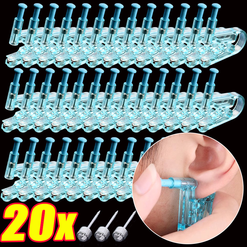 1/20pcs Blue Disposable Ear Pi - đánh giá và giá Body Jewelry Factory