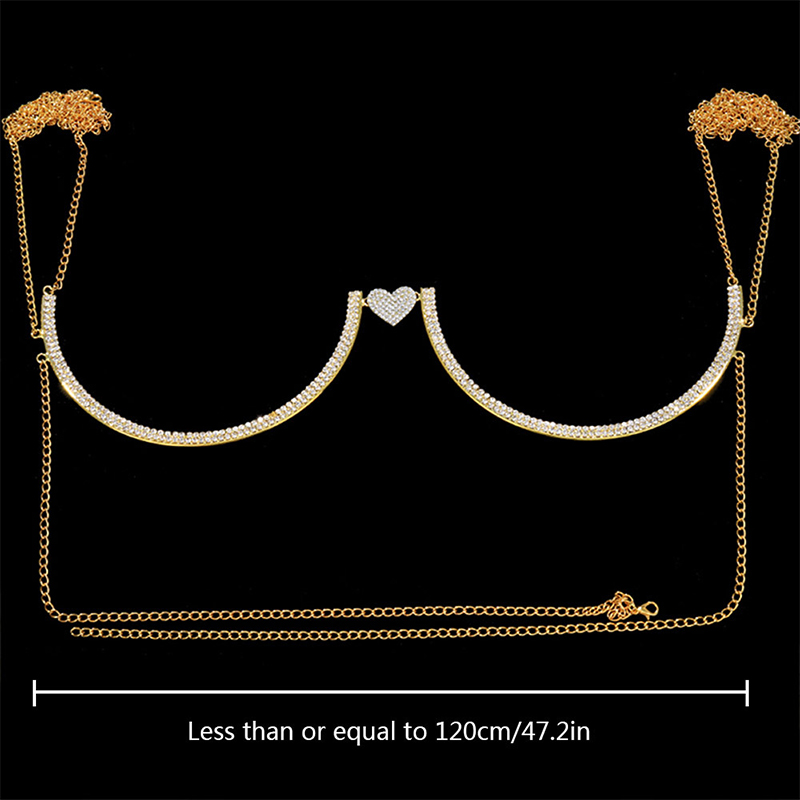 Stonefans Trái Tim Rhinestone  - đánh giá và giá Body Jewelry Bra